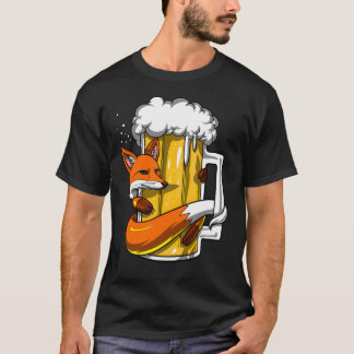 Camiseta Amante de la cerveza zorro