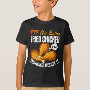 Camiseta Amante de la comida de pollo frito Plato Chef Coci