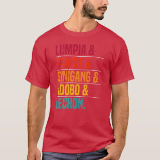 Camiseta Amante de la comida filipina Foodie Cocina filipin