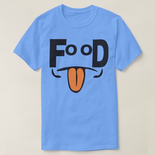 Camiseta amante de la comida me encanta comer (Diseño del anverso)