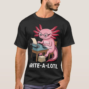 Camiseta Amante de la escritura divertida de ajolote - Writ