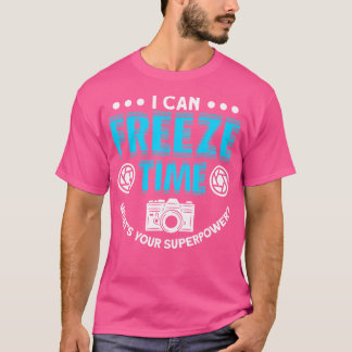 Camiseta Amante de la fotografía de congelado del tiempo