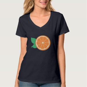 Camiseta Amante de la fruta de la rebanada de fruta naranja