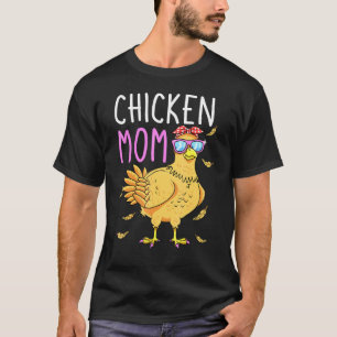 Camiseta Amante de la gallina mamá granjera de aves pollito