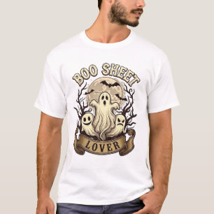 Camiseta Amante de la hoja de Boo fantasmas de Halloween mu