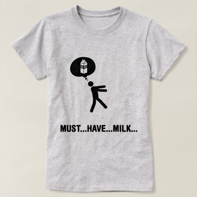 Camiseta Amante de la leche (Diseño del anverso)