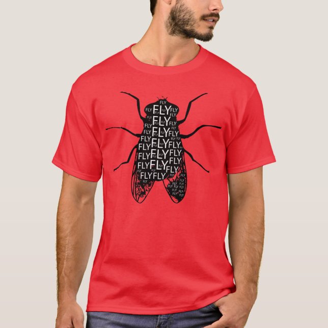 Camiseta Amante de la mosca (Anverso)