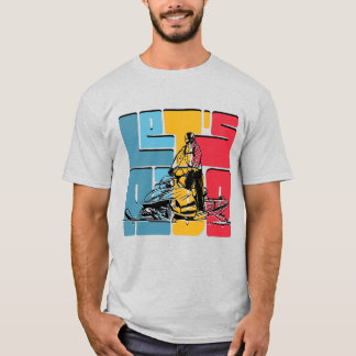 Camiseta Amante de la Moto de Nieve Vamos a Montar Cita