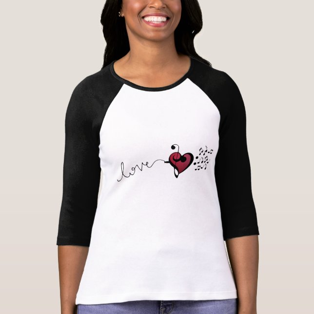 Camiseta amante de la música (Anverso)