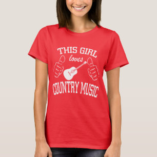 Camiseta Amante de la música country A esta chica le encan