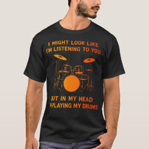 Camiseta Amante de la Música de Batería Divertida