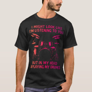 Camiseta Amante de la Música de Batería Divertida Hombres B