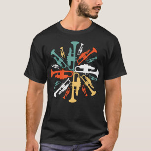 Camiseta Amante de la Música de Jazz de Trompeta Puesta de