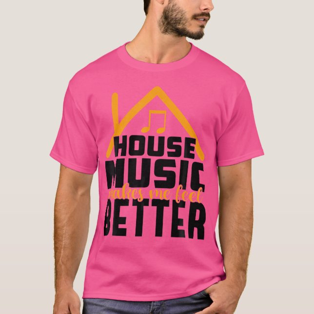 Camiseta Amante de la música de la casa - Rave de citas Dj  (Anverso)
