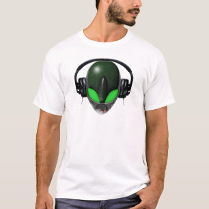 Camiseta Amante de la música extranjero de DJ - verde del