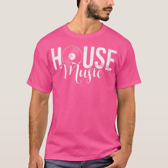 Camiseta Amante de la Música House Edm Rave Dj Electro Deep (Anverso)