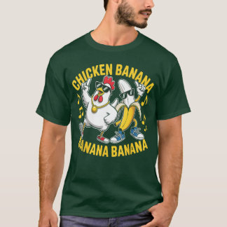 Camiseta Amante de la música plátano plátano plátano pollo 