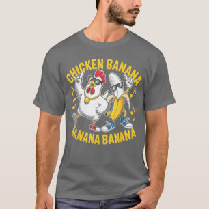 Camiseta Amante de la música plátano plátano plátano pollo 