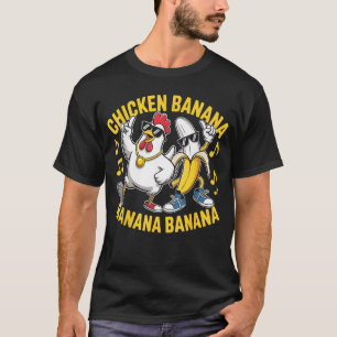 Camiseta Amante de la música plátano plátano plátano pollo