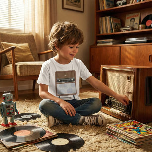 Camiseta Amante de la música retro de radio de mediados de 