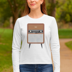 Camiseta Amante de la música retro de radio de mediados de