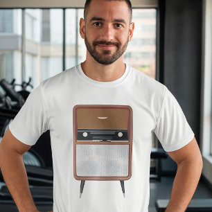 Camiseta Amante de la música retro de radio de mediados de 