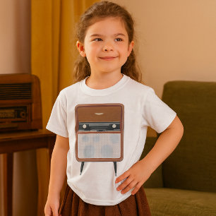 Camiseta Amante de la música retro de radio de mediados de 