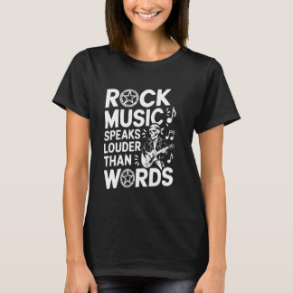 Camiseta Amante de la música rock Músico Banda de rock and