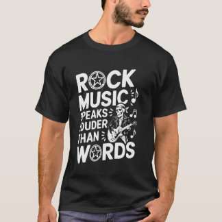 Camiseta Amante de la música rock Músico Banda de rock y ro