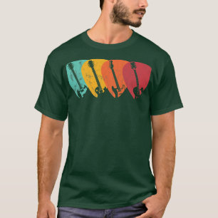 Camiseta Amante de la música rock y Púa de guitarra Rollo v