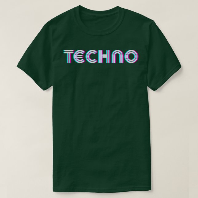 Camiseta Amante de la música Techno - Festival de música Dj (Diseño del anverso)
