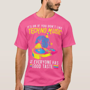 Camiseta Amante de la música Techno Trance Raver Headbanger