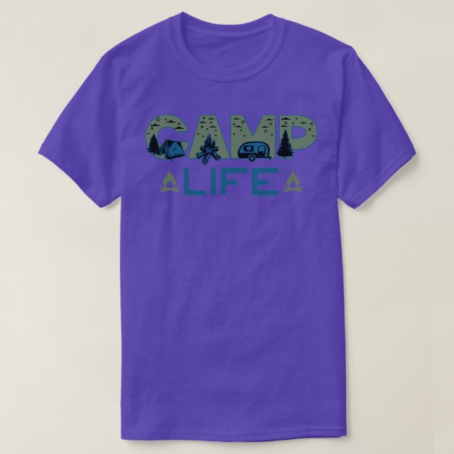 Camiseta Amante de la naturaleza de Camp Life (Diseño del anverso)