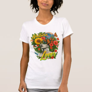 Camiseta Amante de la Naturaleza – Un Corazón que Florece c