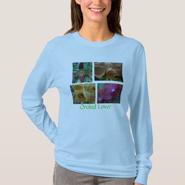 Camiseta Amante de la orquídea (Anverso)