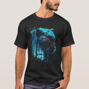 Camiseta Amante de la pantera gato grande pantera
