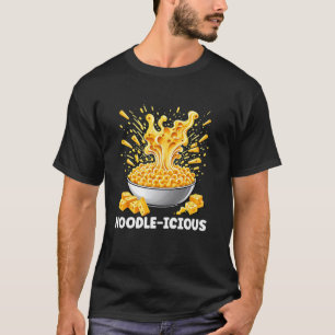Camiseta Amante de la pasta Noodlelicious Macarrones con Qu