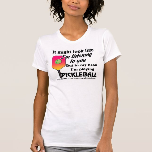 Camiseta Amante de la pelota de futbol en mi cabeza estoy j (Anverso)