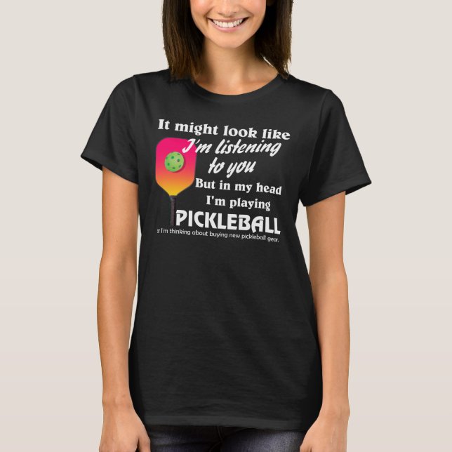 Camiseta Amante de la pelota de futbol en mi cabeza estoy j (Anverso)