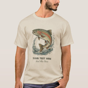 Camiseta Amante de la Pesca Personalizado – Diseño de Pesca