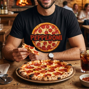 Camiseta Amante de la Pizza de Pepperoni 