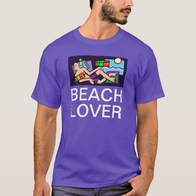 CAMISETA AMANTE DE LA PLAYA (Anverso)