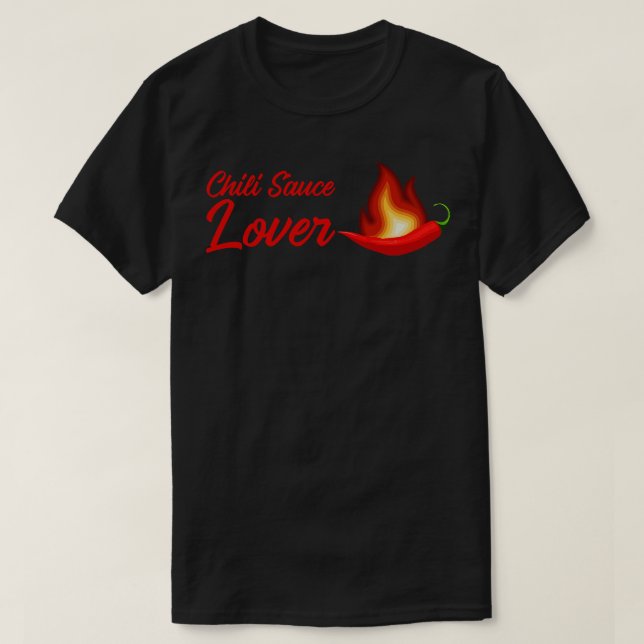 Camiseta Amante de la salsa de chile (Diseño del anverso)