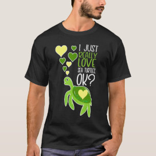Camiseta Amante de la tortuga marina, me encanta la tortuga
