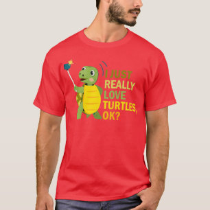 Camiseta Amante de la tortuga, me encantan las tortugas.