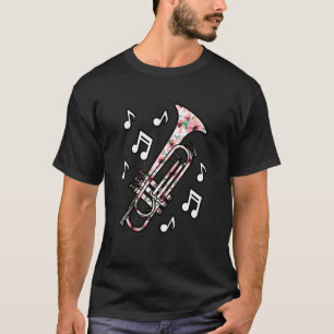 Camiseta Amante de la trompeta linda trompetista música muj