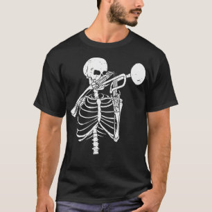 Camiseta Amante de la Trompeta por Siempre - Esqueleto Toca