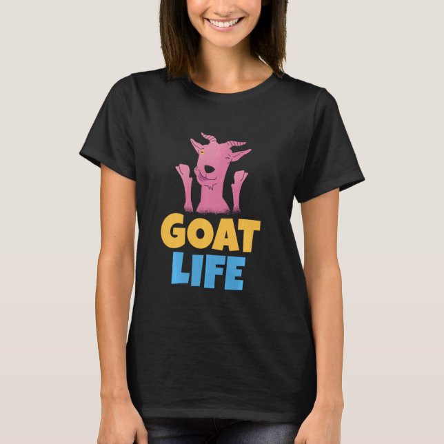 Camiseta Amante de la vida de las cabras (Anverso)