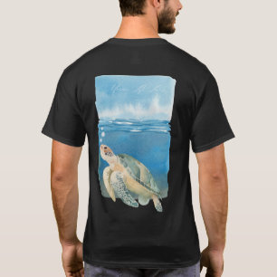 Camiseta Amante de la Vida Marina Tortuga de Mar Arte Acuar