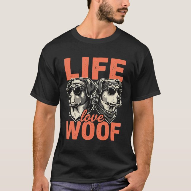 Camiseta Amante de la vida y los perros (Anverso)